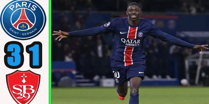 Liga Prancis – PSG Berhasil Bungkam Brest Dengan Skor Telak 3-1