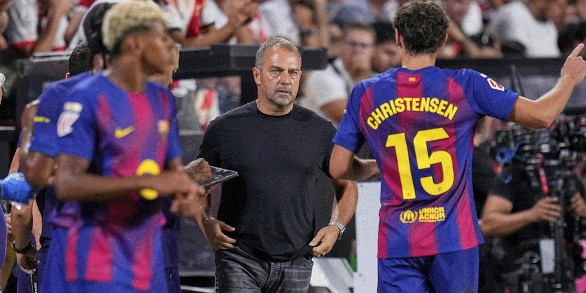 Hansi Flick Klarifikasi Kartu Merah: “Itu Bukan untuk Wasit!” Barcelona Menang Dramatis atas Girona Hansi Flick Klarifikasi Kartu Merah: “Itu Bukan untuk Wasit!” Barcelona Menang Dramatis atas Girona